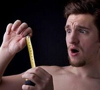 medir el tamaño y el agrandamiento del pene